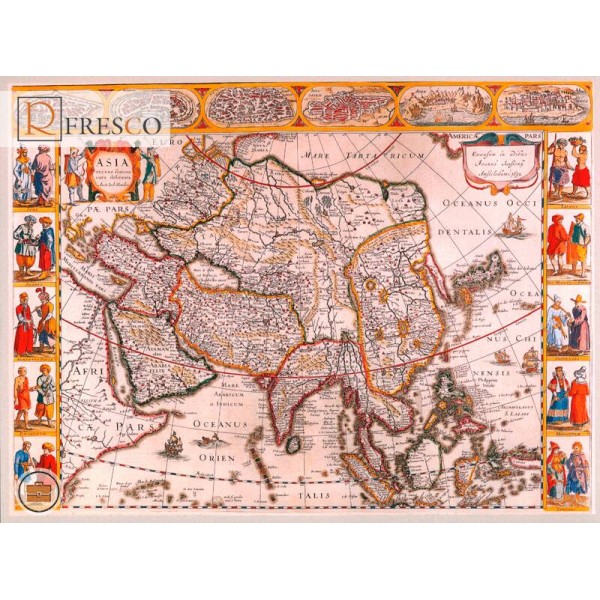 Фреска Renaissance Fresco Maps (1014)