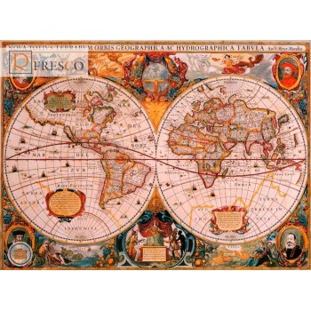 Фреска Renaissance Fresco Maps (1016)