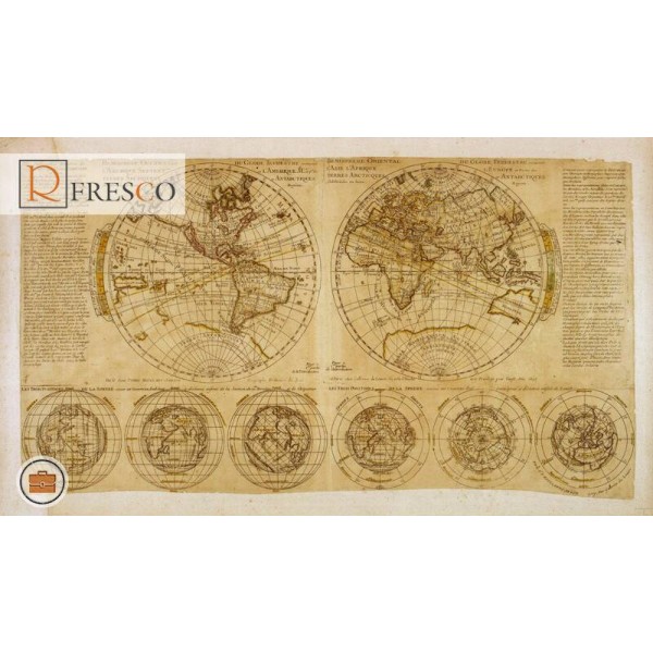 Фреска Renaissance Fresco Maps (1031)