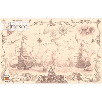 Фреска Renaissance Fresco Maps (1051)