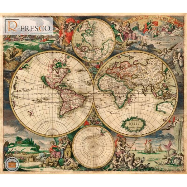 Фреска Renaissance Fresco Maps (12001)