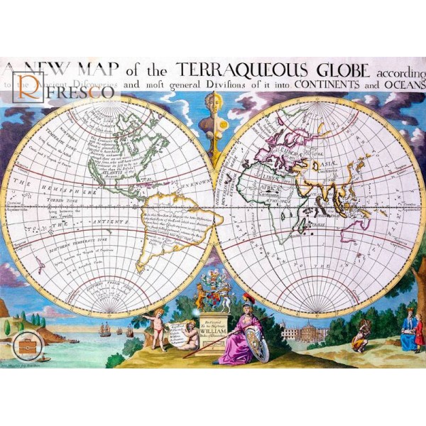 Фреска Renaissance Fresco Maps (12006)