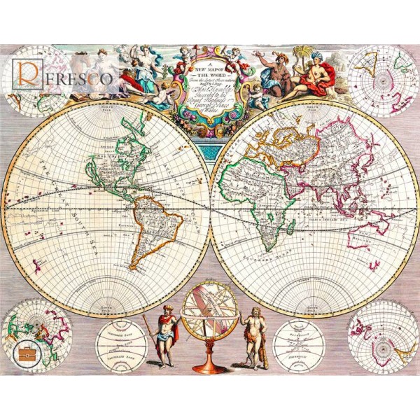 Фреска Renaissance Fresco Maps (12007)