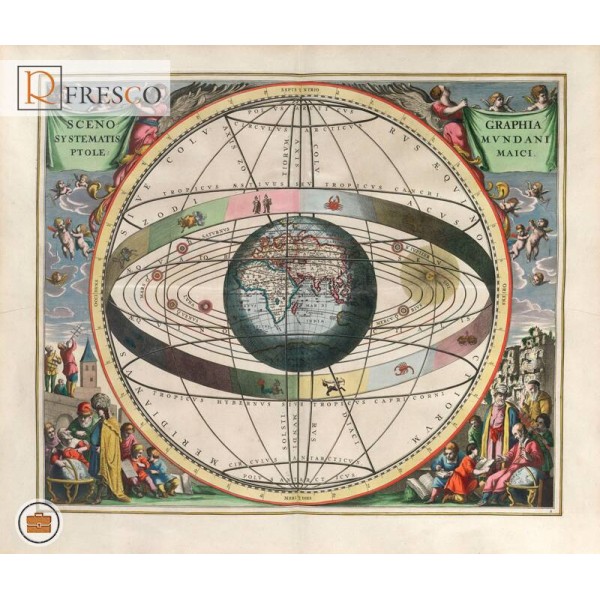 Фреска Renaissance Fresco Maps (12009)