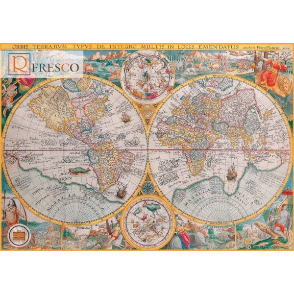 Фреска Renaissance Fresco Maps (12022)