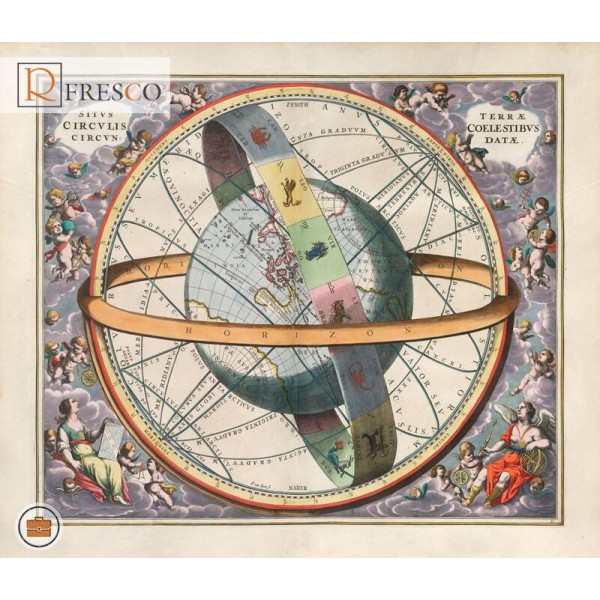 Фреска Renaissance Fresco Maps (12030)