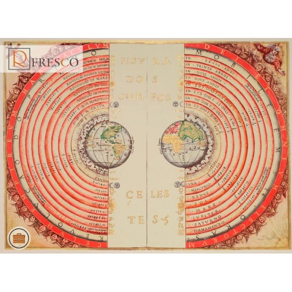 Фреска Renaissance Fresco Maps (12038)