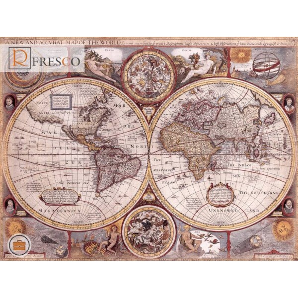Фреска Renaissance Fresco Maps (12049)