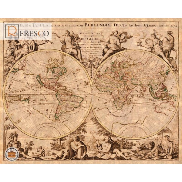 Фреска Renaissance Fresco Maps (12052)