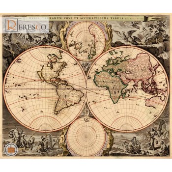 Фреска Renaissance Fresco Maps (12053)
