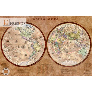 Фреска Renaissance Fresco Maps (12077)