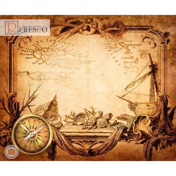 Фреска Renaissance Fresco Maps (12090)