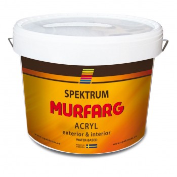 Краска для наружных и внутренних работ матовая Spektrum Murfarg B (9 л)